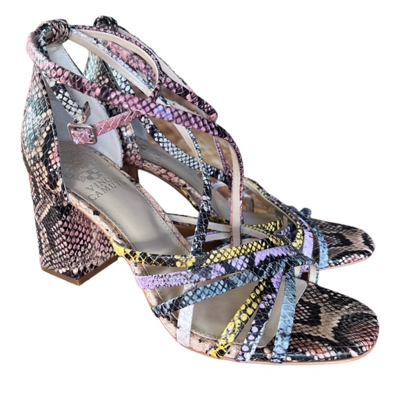 Vince Camuto Winivey Snake Multi-Colored Strap Sandal size 7.5 - Picture 9 of 15